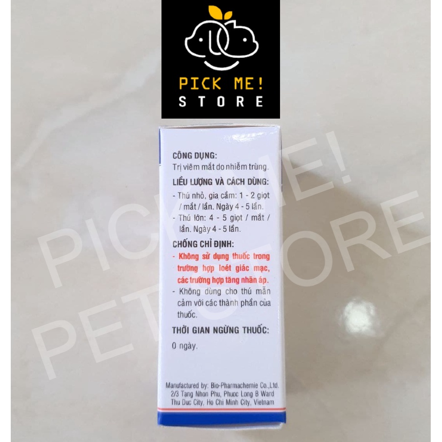 [Mã PET50K giảm Giảm 10% - Tối đa 50K đơn từ 250K] Bio Gentadrop 10ml - Dung Dịch Nhỏ Mắt Chó Mèo
