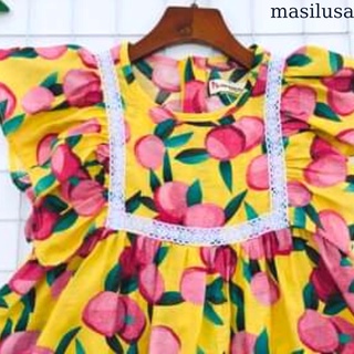đầm lanh thái cho bé gái size đại