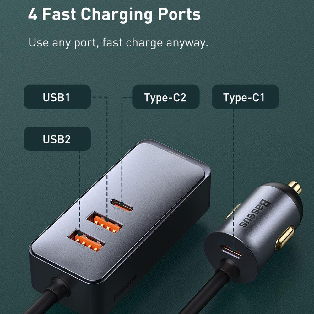 WTTLE Cóc Sạc PD 3.0 QC 3.0 Cho Oto