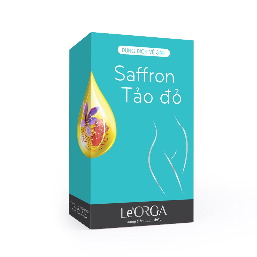 Dung Dịch Vệ Sinh Le'Orga - Saffron Gel Làm Sạch Thơm Tho Se Khít Hồng Hào 100ml