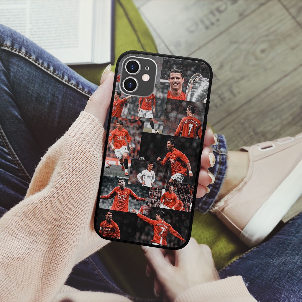 Ốp lưng ronaldo MU photo strip collage pro 13 11 12 promax 7 8 plus xs X Xr  FOO20222545