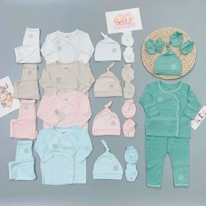 Hrnee Chất modal gỗ sồi - Bộ cài chéo Hrnee cho bé 3-7kg