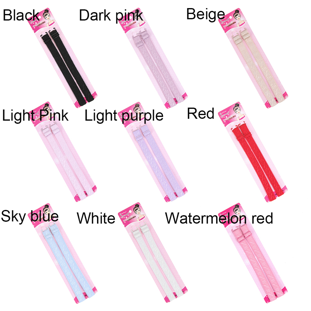 Set 2 Cặp Dây Áo Ngực Co Giãn Cho Nữ