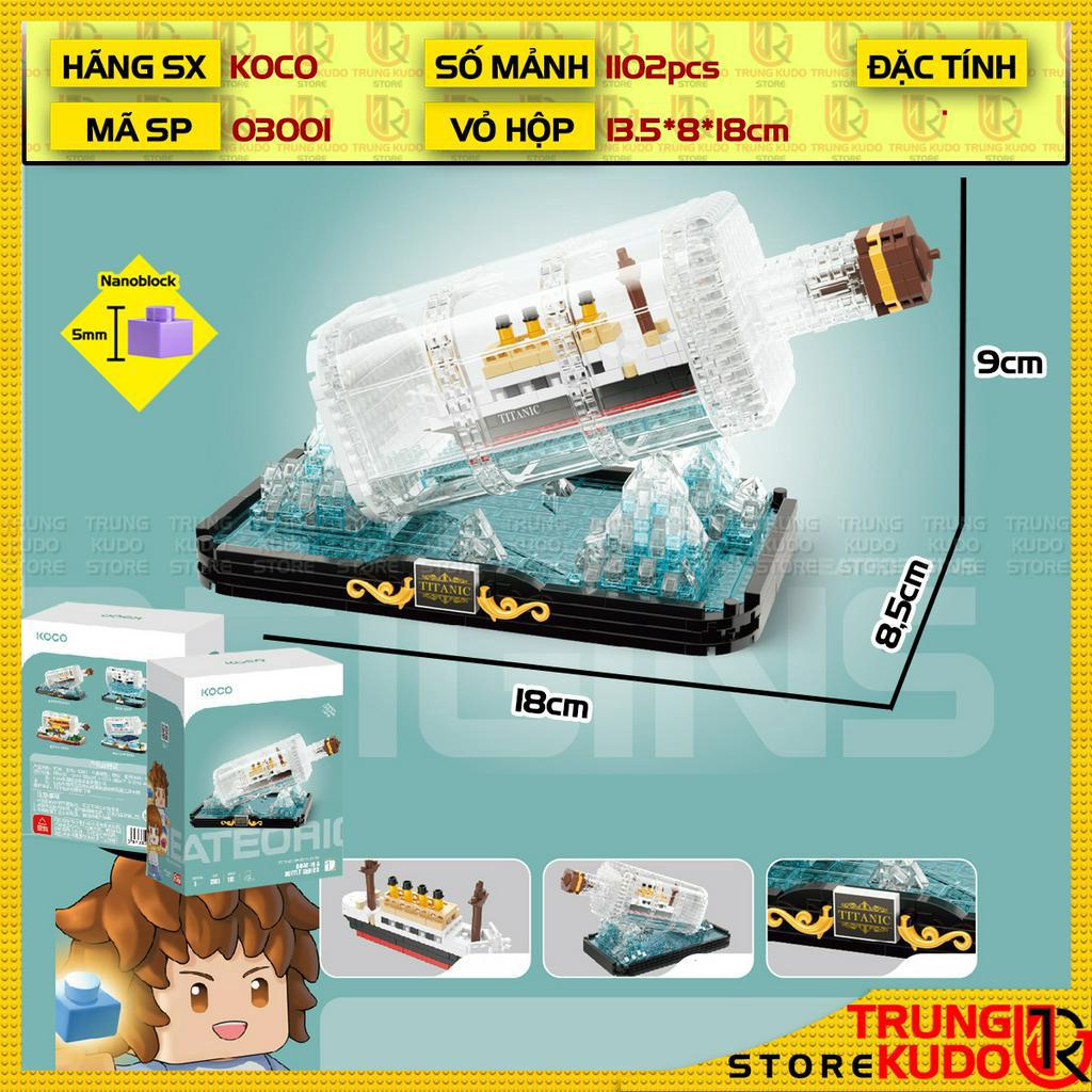 Thuyền Trong Chai - Đồ chơi lắp ráp mô hình tàu trong chai làm quà tặng trang trí decor