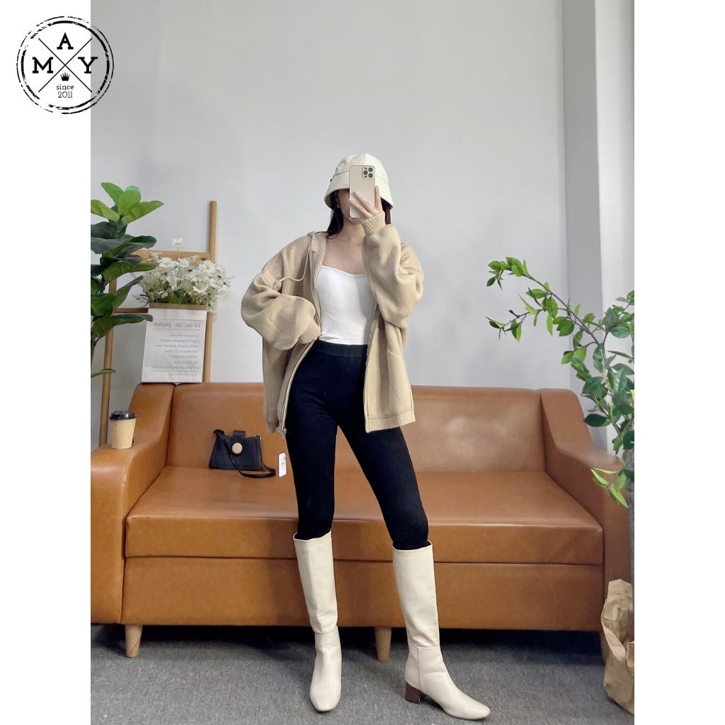 Quần Legging Nữ Co Dãn MAY.SINCE2011 Legging Thun Ôm Bó Vải Umi Cao Cấp VAK03-0013
