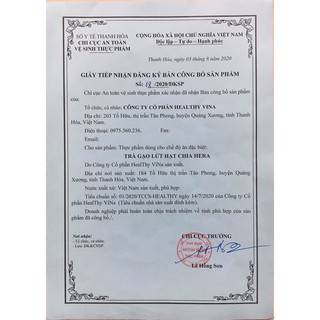Trà gạo lứt Hera