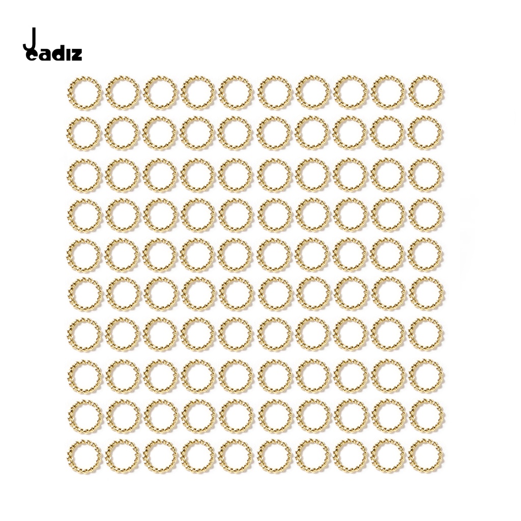 [Hàng mới về] 100 Phụ kiện đinh tán kim loại đính đá trang trí móng tay diy