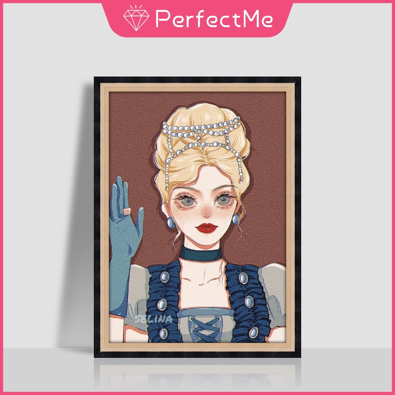 Bộ Dụng Cụ Tự Làm Tranh Đính Đá 5D Hình Công Chúa Disney 30 X 40