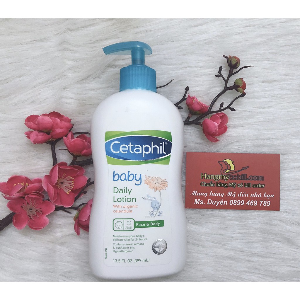 (có bill nhập)Cetaphil Baby Daily Lotion: Dưỡng Ẩm Hàng Ngày Dịu Nhẹ Cho Bé