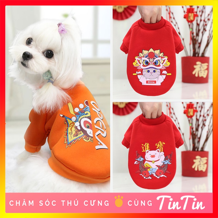 Quần Áo Tết Cho Chó Mèo - Áo Mặc Tết Cho Thú Cưng #Tintin Pet Store