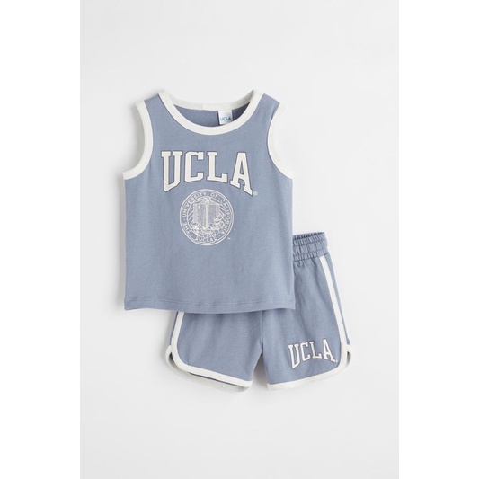 Bộ thun cotton sát cánh bé trai Hm