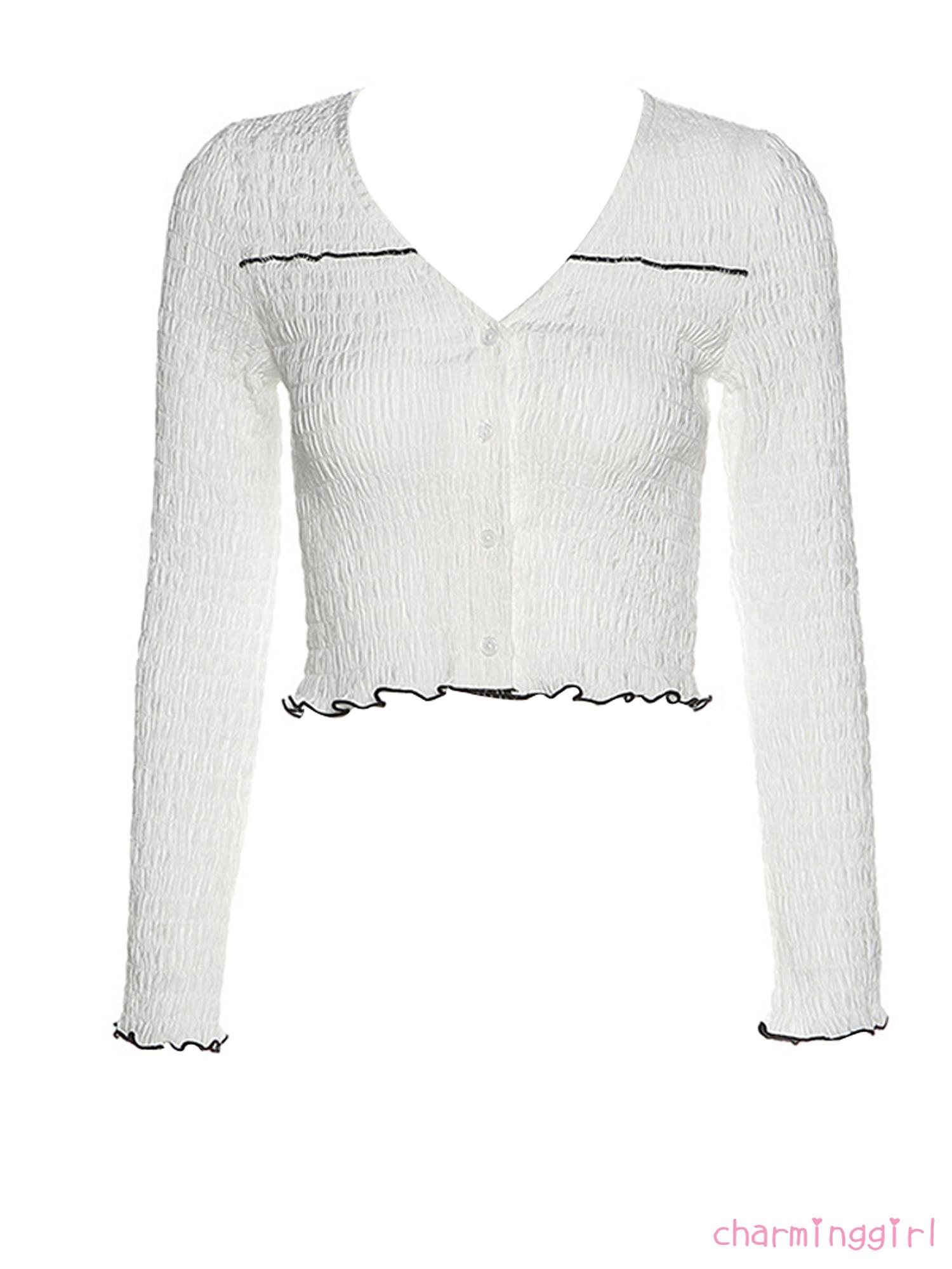 Áo Nữ Dài Tay Có Nút Thời Trang Phong Cách | BigBuy360 - bigbuy360.vn