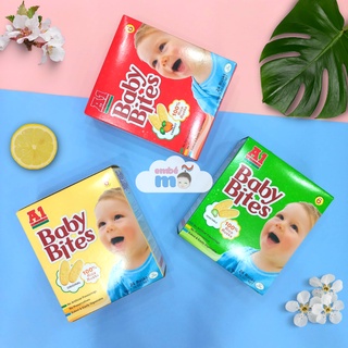 Bánh gạo ăn dặm cho bé baby bites a1 bánh gạo cho trẻ từ 6m+ hộp 24 gói - embé mỡ