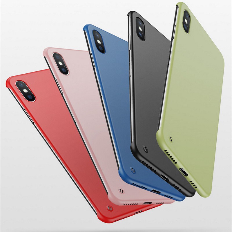 Ốp điện thoại siêu mỏng không viền cho iphone 6 6s plus 7 8 plus X XR XS Max