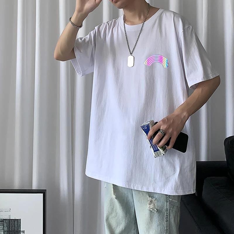 Áo thun Stee Phản quang Halogam RAINBOW Unisex