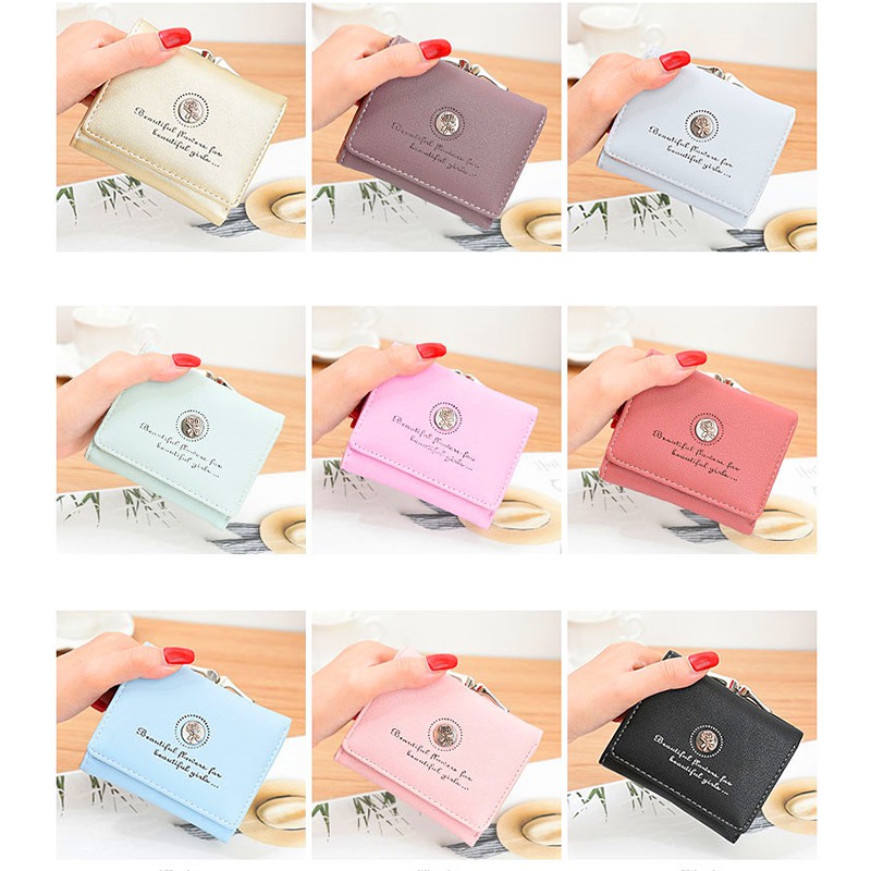 VÍ NỮ HỌA TIẾT CẦM TAY DÁNG MINI NHỎ GỌN THỜI TRANG HÀN QUỐC VN08 | BigBuy360 - bigbuy360.vn