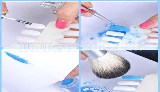 Cọ phủi móng - phủi tóc cán gỗ