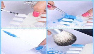 Cọ phủi móng - phủi tóc cán gỗ
