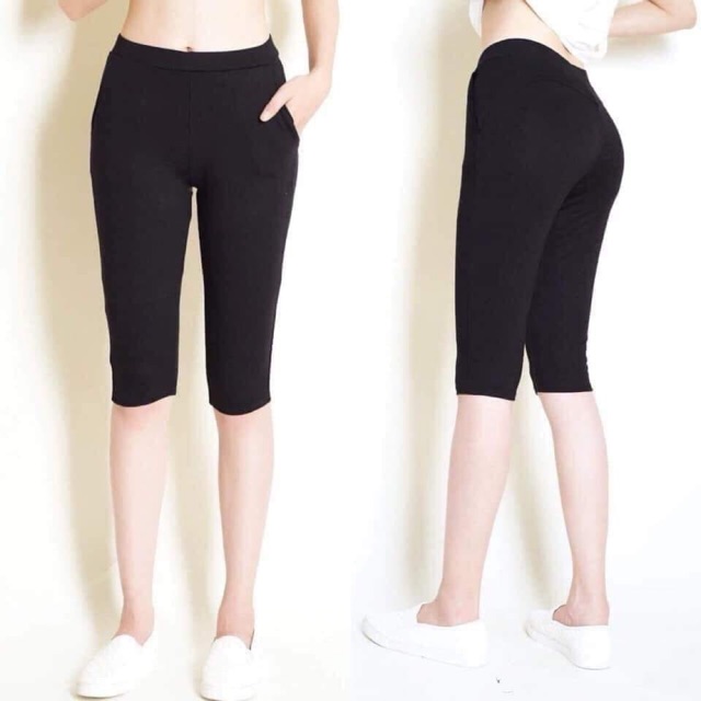 Quần legging lửng nâng mông