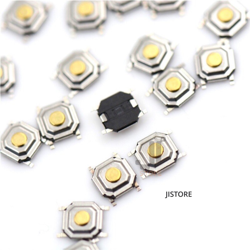 10 công tắc nút nhấn SMD 4 Chân 4x4x1.5/3mm 4 Pin SMD Chống Nước