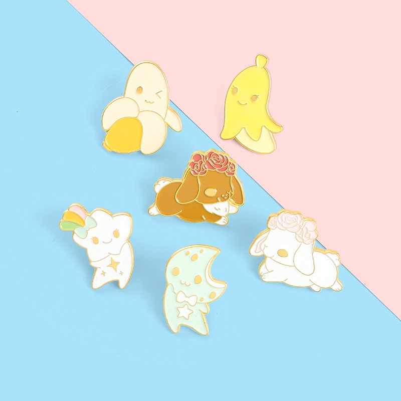 Ghim cài áo hình hoạt hình dễ thương cho bé