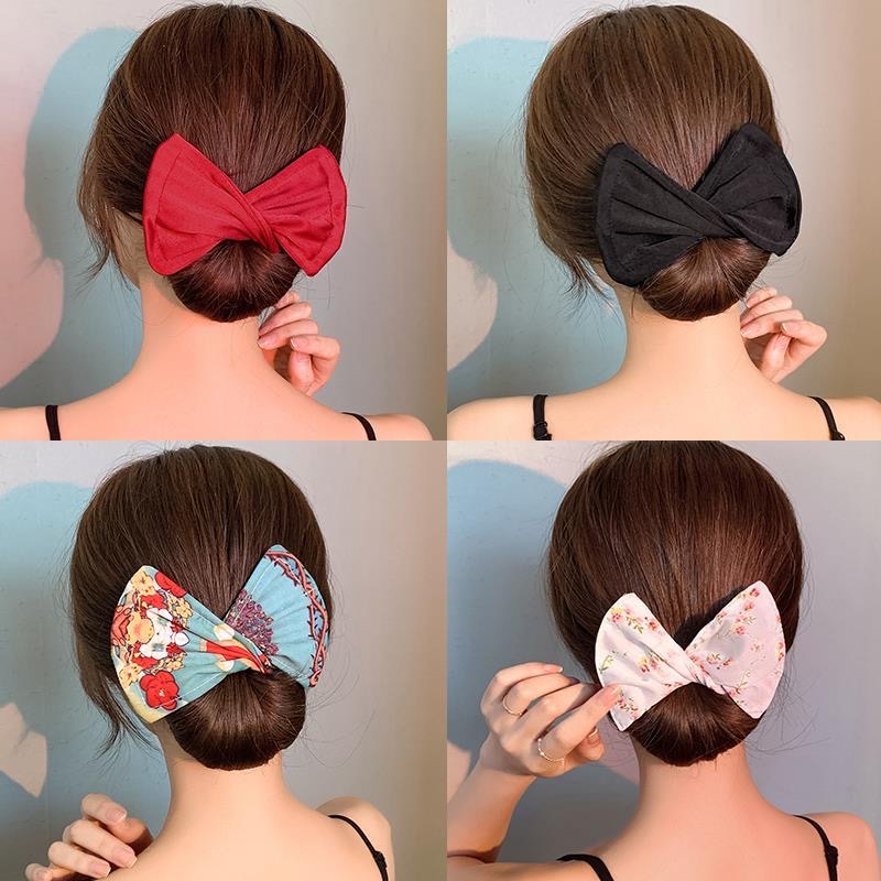 Fashion Magic Bowknot Hairpin Hold Hairband Bow Hair Clip For Women Hair Band Headband Hair Accessories Tools