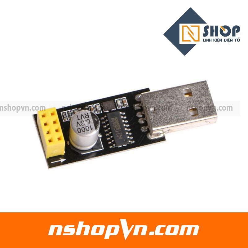 USB Adapter Mạch Thu Phát Wifi ESP8266 Uart ESP-01