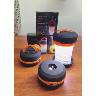 Đèn Cắm Trại Camping Xếp Gọn 2in1 CP01 Vừa Là Đèn Pin Vừa Là Đèn Treo Dùng Nguồn 3 Viên Pin AA