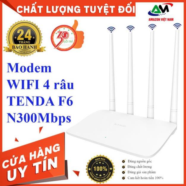 [WIFI TENDA 4 RÂU] Router wifi Tenda F6 Wireless N300Mbps