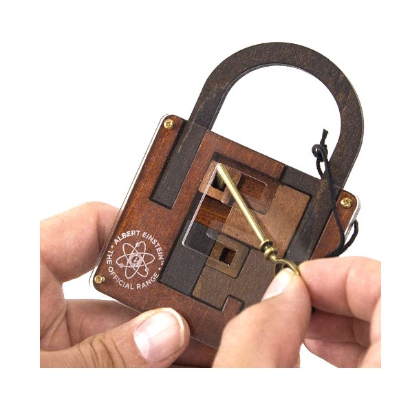 Đồ chơi trí tuệ_Thử thách trí não_Albert Einstein Lock Puzzle_Hack não & Xoắn não_IQ Toys_Giải đố_Thông minh