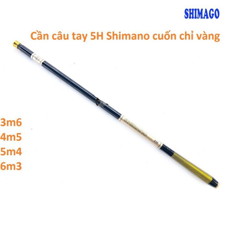 Cần Câu Tay 5H Shimano Vàng