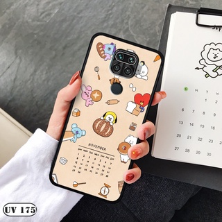 Ốp lưng  Xiaomi Redmi Note 9 - Lưng nhám viền dẻo in 2D