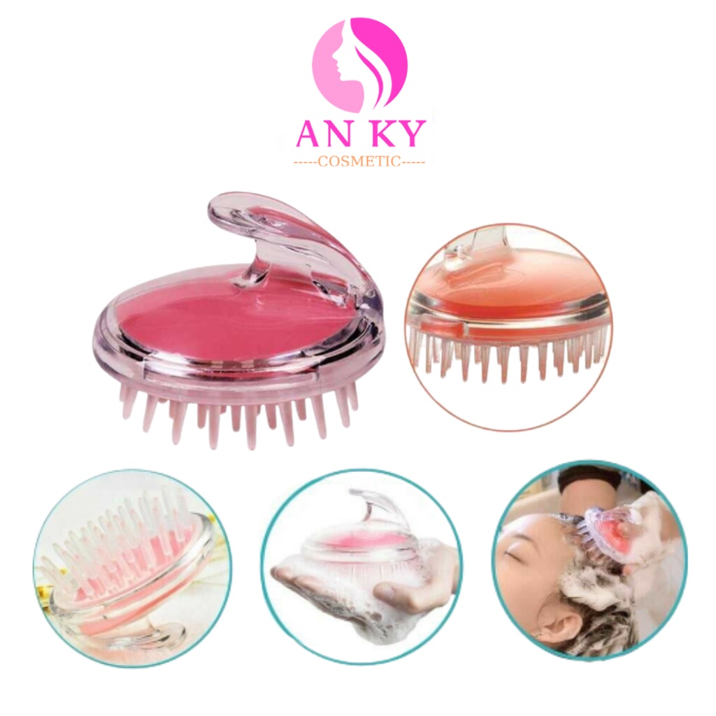 Lược Gội Đầu Massage Silicon Dùng Siêu Thích