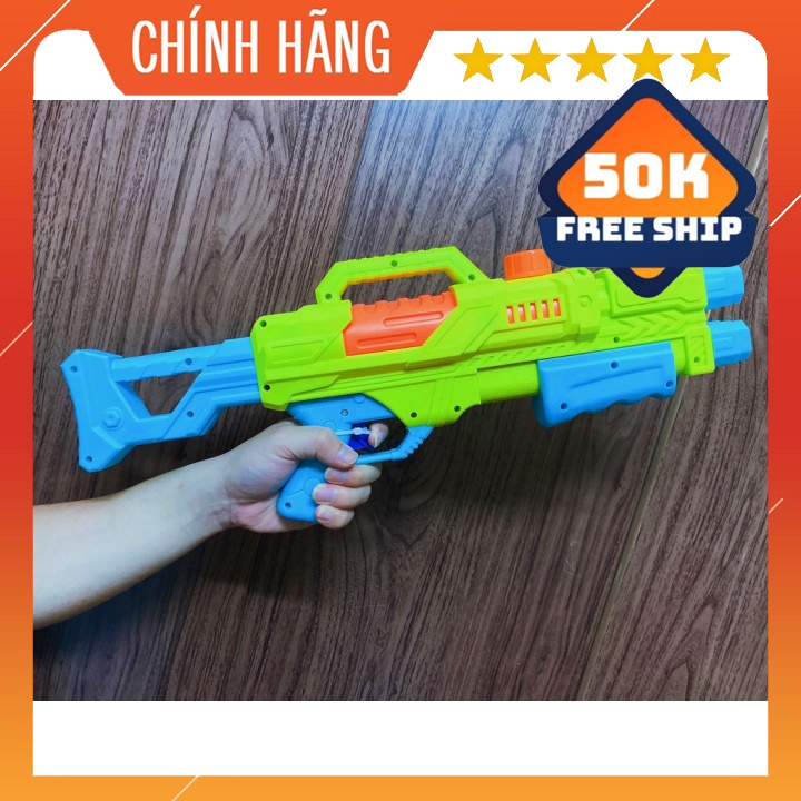 Đồ chơi hành độngFreeshipsung phun nước 2 nòng đựng nhiều nước bắn xa 6-8m
