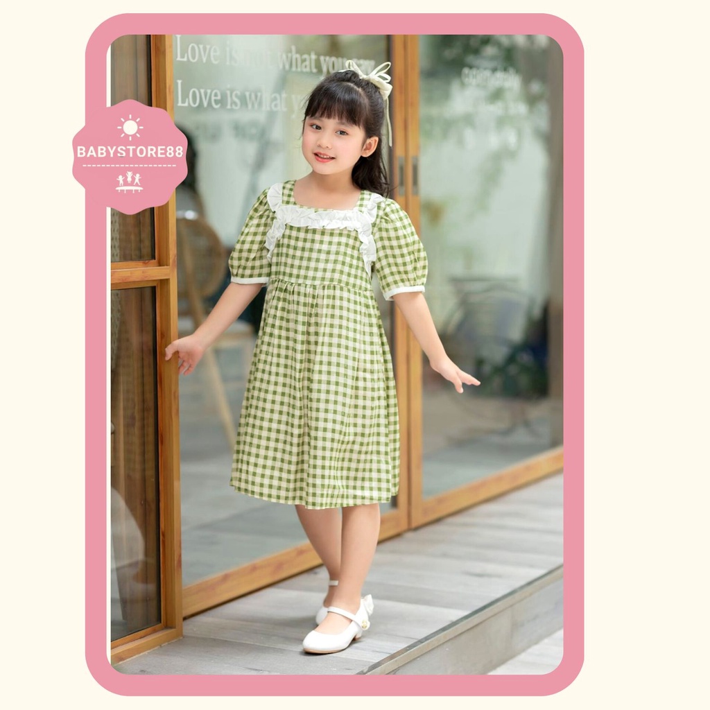 Đầm Bé gái  BABYSTORE88 - Váy Bé Gái - Đầm Công Chúa Hàng Thiết Kế VNXK v70