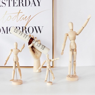 Mô hình con rối bàn tay người bằng gỗ phong cách Bắc Âu dùng để trang trí nhà