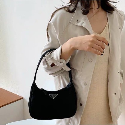 Túi Xách Nữ Kẹp Nách Dù Nữ Đeo Chéo Đi Chơi Prada Cá Tính Cao Cấp- TDC145