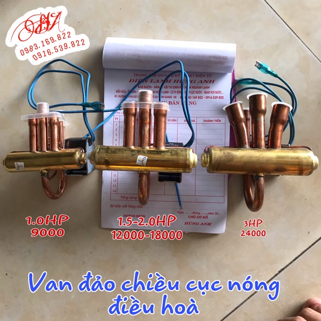 Van đảo chiều cục nóng điều hoà các loại 9000-12000-18000-24000