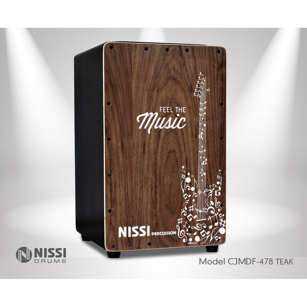 TRỐNG CAJON NISSI CJMDF-478 WALNUT Guitar Music