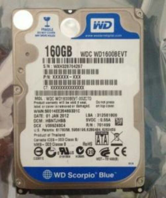 Ổ cứng Laptop 160GB | BigBuy360 - bigbuy360.vn