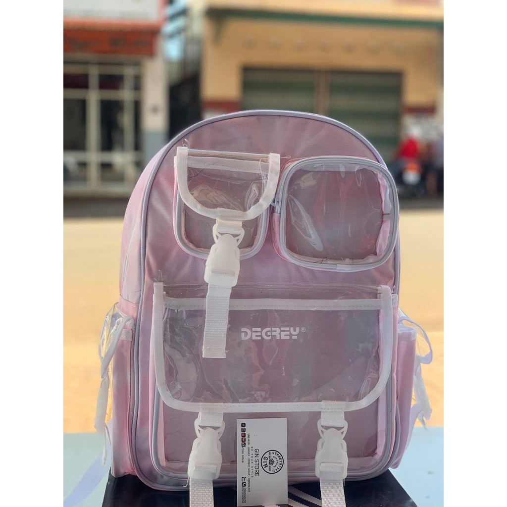 Balo Degrey hồng loang Backpack - Balo thời trang Nam Nữ - GIN STORE