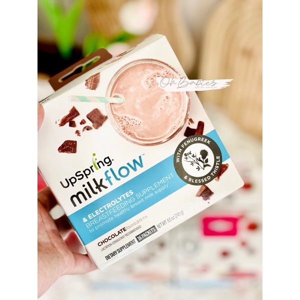 Trà lợi sữa Upsping Milkflow cho mẹ hộp 180gram [OH BABIES]