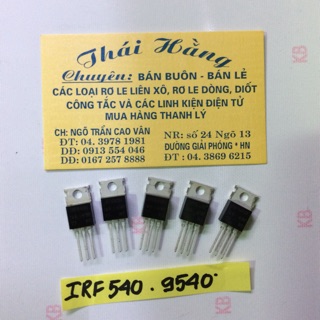 Đèn trường IRF 540/9540 giá 2 chiếc