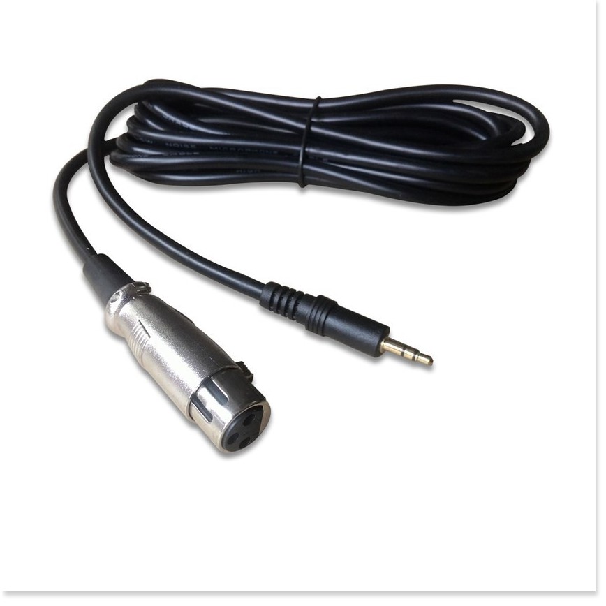 DÂY XLR - 3.5 chuyên dụng cho mic thu âm và mọi loại mixer, sound card lọc nhiễu tốt dài 2.5m