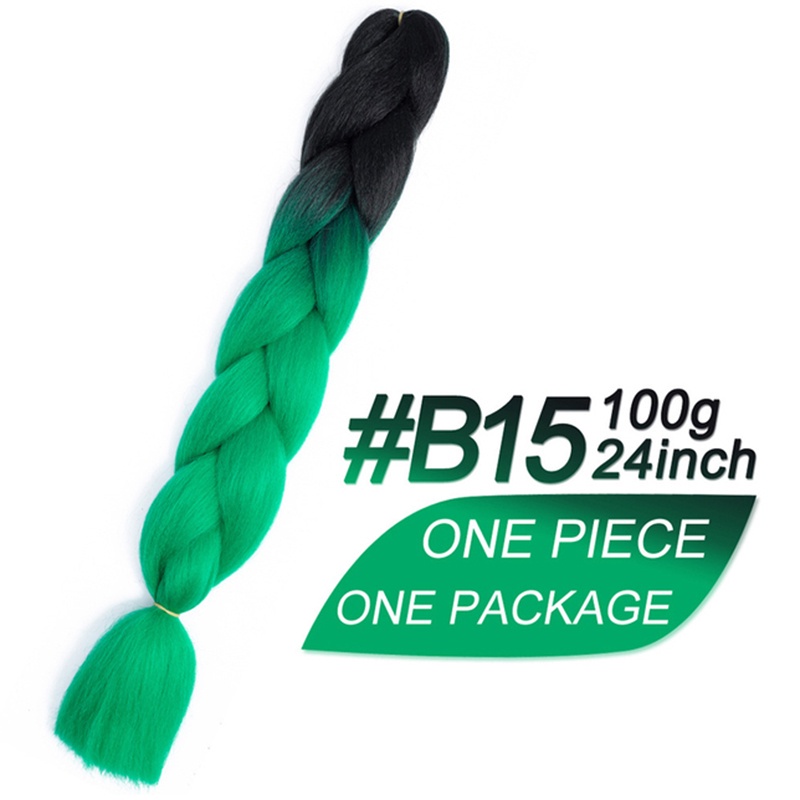 Tóc giả màu sắc gradient chiều dài 24 inch thời trang dành cho nữ