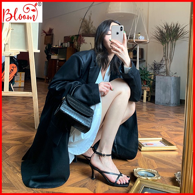 Giày cao gót nữ 7p gót nhọn dây mảnh  xỏ ngón Giày cao gót nữ BLOOMFASHIONVN tặng quà ngẫu nhiên G13 | BigBuy360 - bigbuy360.vn