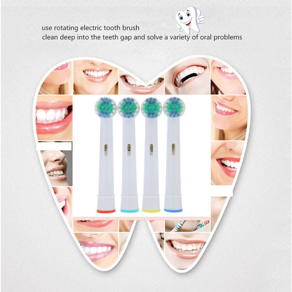 4 Đầu Thay Bàn Chải Đánh Răng Điện Thay Thế Cho Braun Oral B Vitality Eb17-4