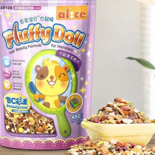 Thức ăn hamster, thức ăn mượt lông của alice 450g. Thức ăn cho hamster mượt lông