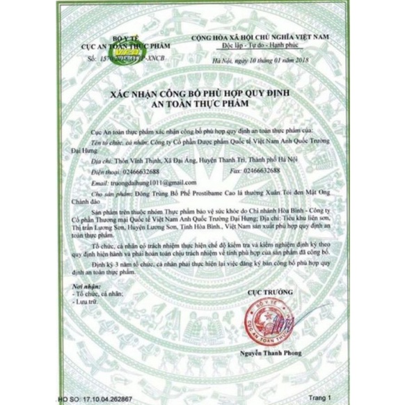 Cao  lá thường xuân tỏi đen chanh đào