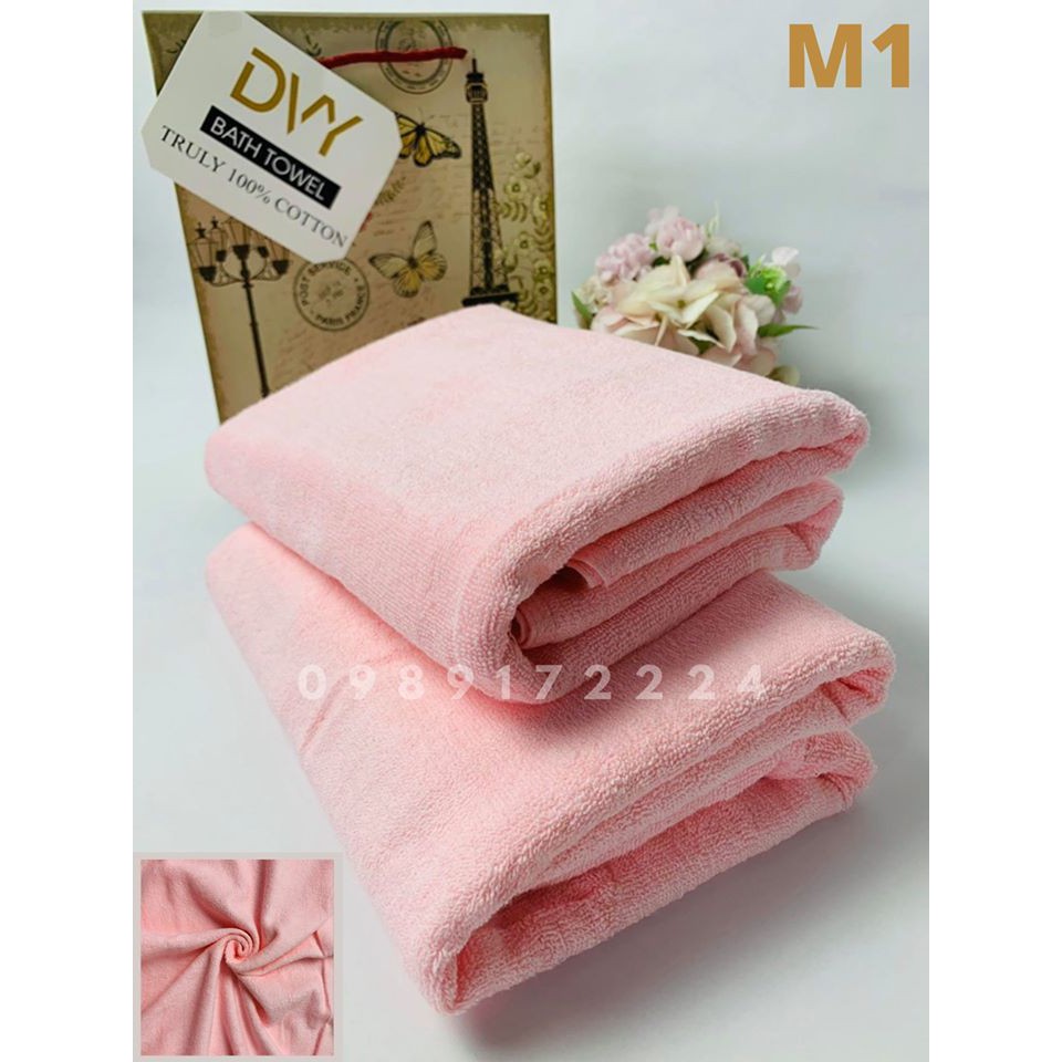 Khăn Tắm 65x135cm 100% Cotton, khăn mềm mại, thấm hút tốt, dệt lì, không xù lông, không phai màu khi sử dụng